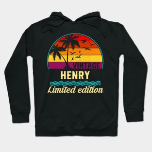 Vintage Henry Limited Edition, Surname, Name, Second Name Hoodie